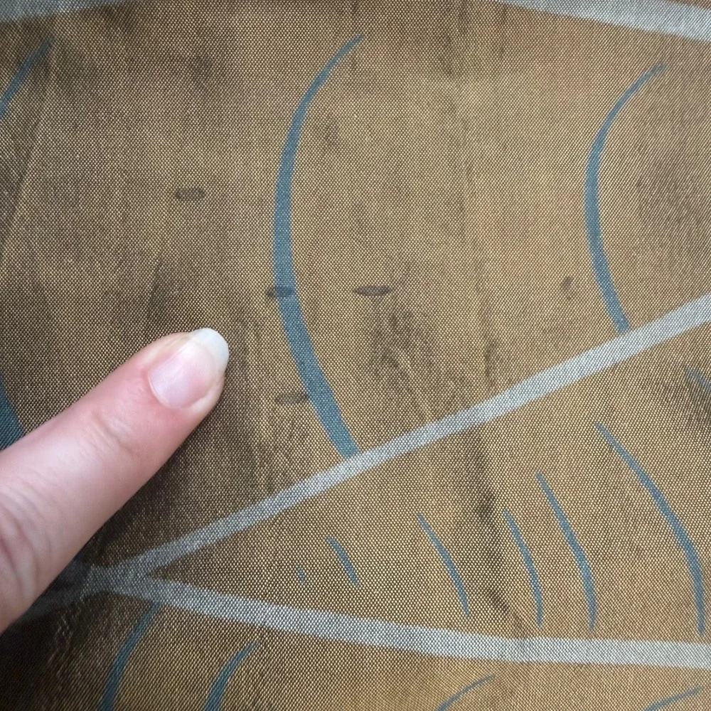Georgina Von Etzdorf Silk Scarf Bronze Pink Abstract Teardrop Made England READ